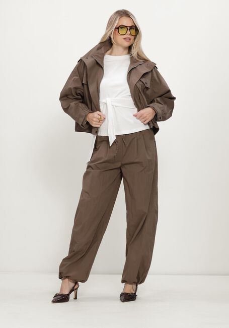 Bruine CO'COUTURE Jack ALINACC DOUBLE FUNNEL NECK JACKET - large