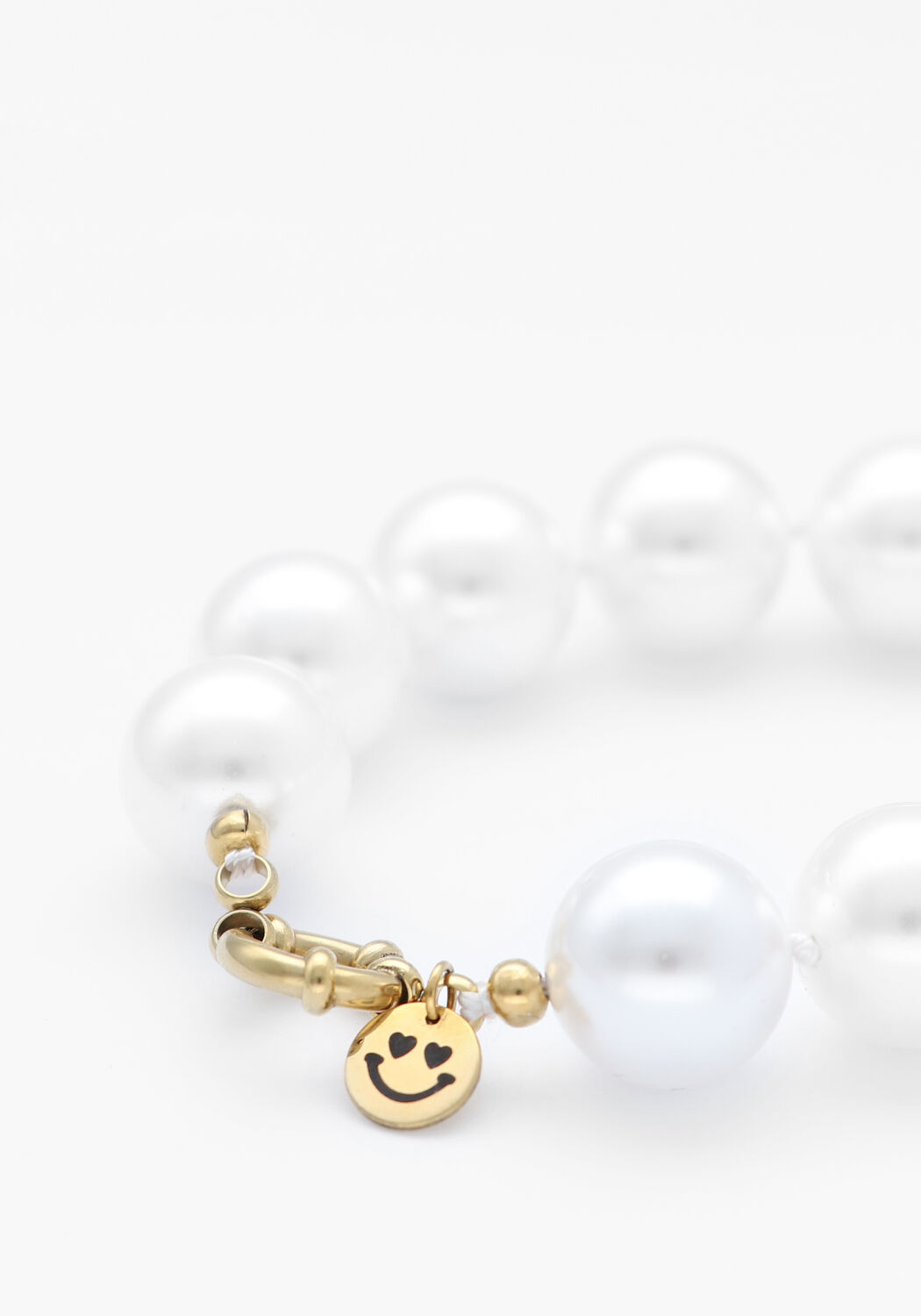 Witte BONNIE STUDIOS Armbanden FRED BIG BRACELET - large