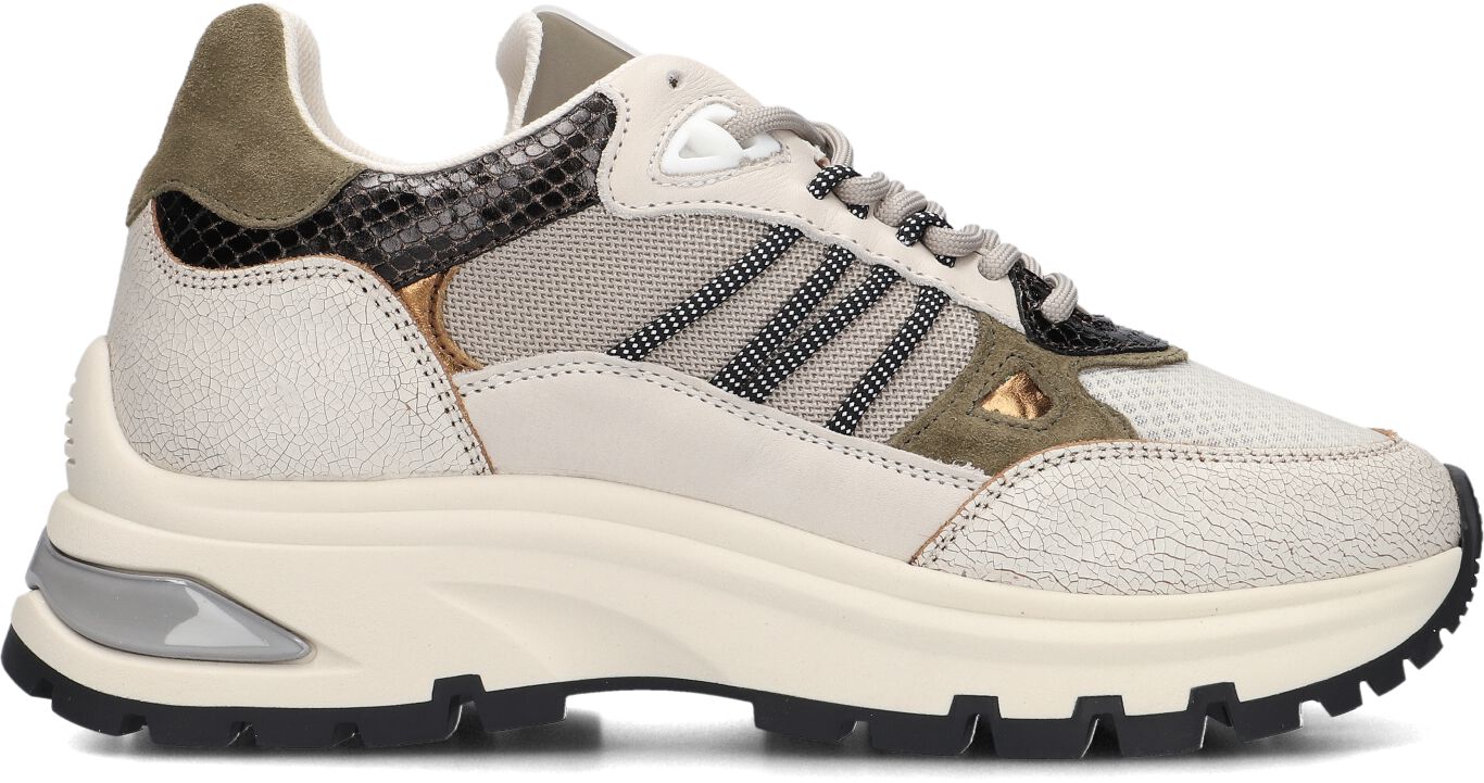 VIA VAI Lage Sneakers Dames Liz Dae, Maat: 37, Materiaal: Leer, Kleur: Beige