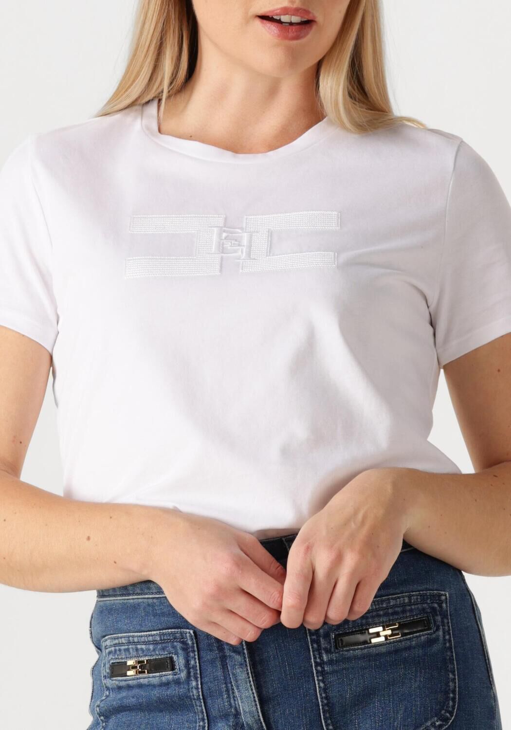 Witte ELISABETTA FRANCHI T-shirt T SHIRT - large