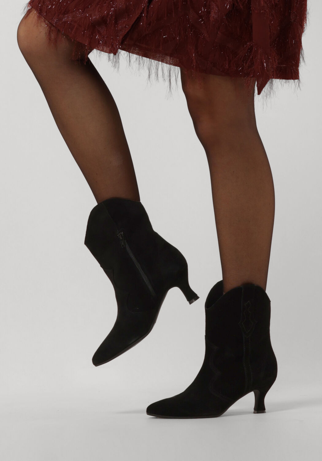 Zwarte VIA VAI Enkellaarsjes NOELLE RYDER - large