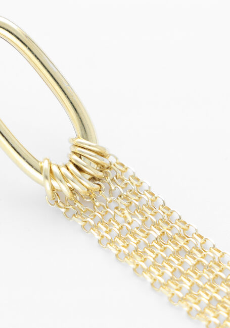 Gouden LOTT. GIOIELLI Sieraad CL EARRING OVAL TUBE CHAIN - large