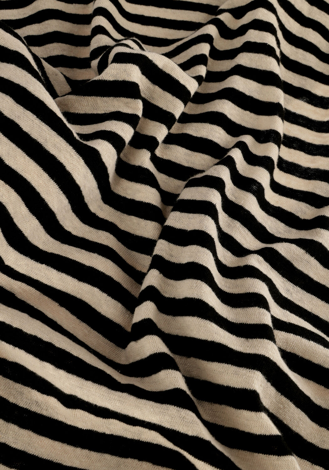 Zwarte PENN & INK Top T-SHIRT STRIPE - large