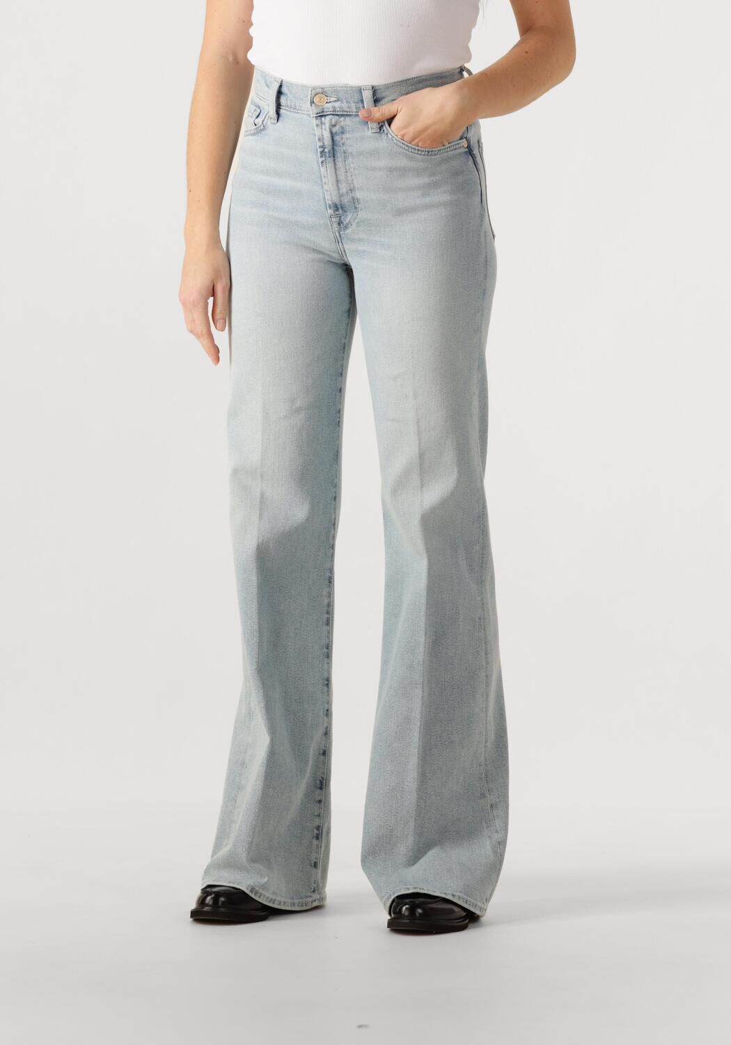 7 for all Mankind Flared Jeans Dames Modern Dojo Frozen, Maat: 28, Kleur: Lichtblauw afbeelding 1