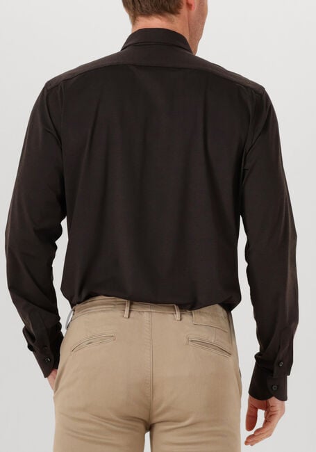 Bruine XACUS Klassiek overhemd ACTIVE SHIRT 558ML VAR070 - large
