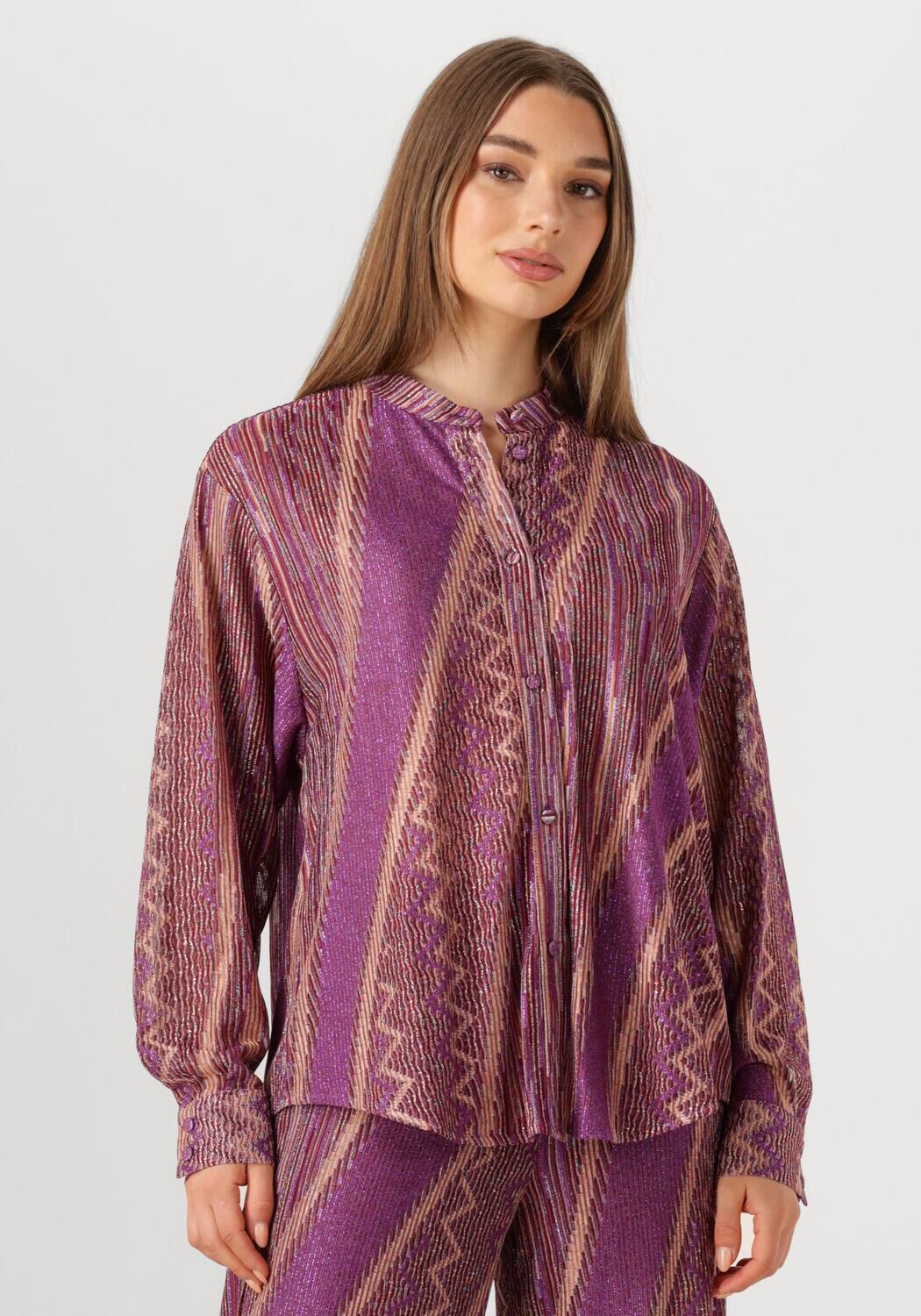 Amaya Amsterdam Blouse Dames Kate, Maat: XL, Kleur: Paars afbeelding 1