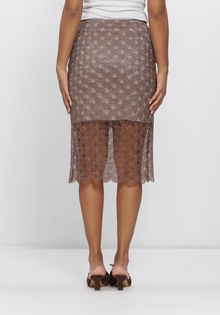 Bronzen ROTATE Midirok SCALLOP SEQUIN MAIN SKIRT - large