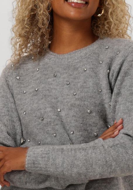 Lichtgrijze COPENHAGEN MUSE Trui CMDIAMOND-PULLOVER - large