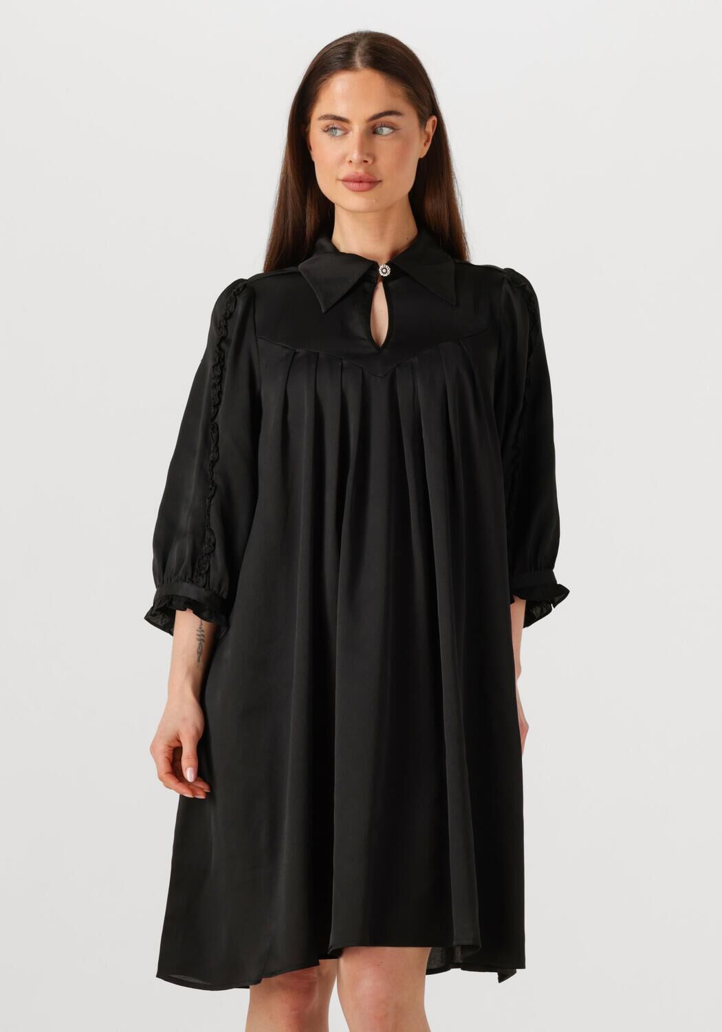 Bruuns Bazaar Mini Jurk Dames Tamia Dress, Maat: 34, Kleur: Zwart afbeelding 1