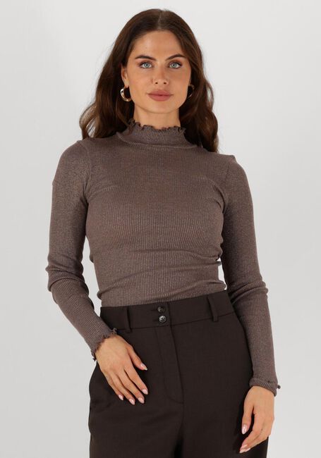 Taupe ROSEMUNDE Top BOSTON TURTLENECK W/ LUREX - large