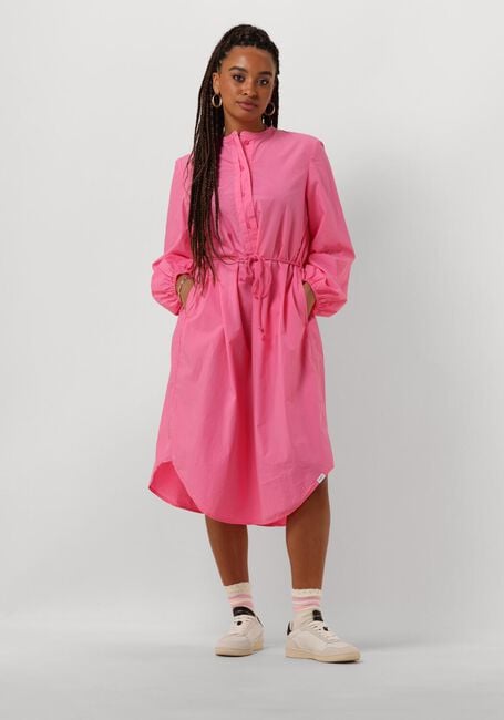 Rode PENN & INK Midi jurk DRESS MIDI - large