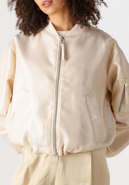 Beige BEAUMONT Jack GOLDIE BOMBER JACKET - large