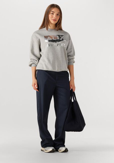 Donkerblauwe ALIX THE LABEL Wijde broek LADIES WOVEN CLEAN PANTS - large