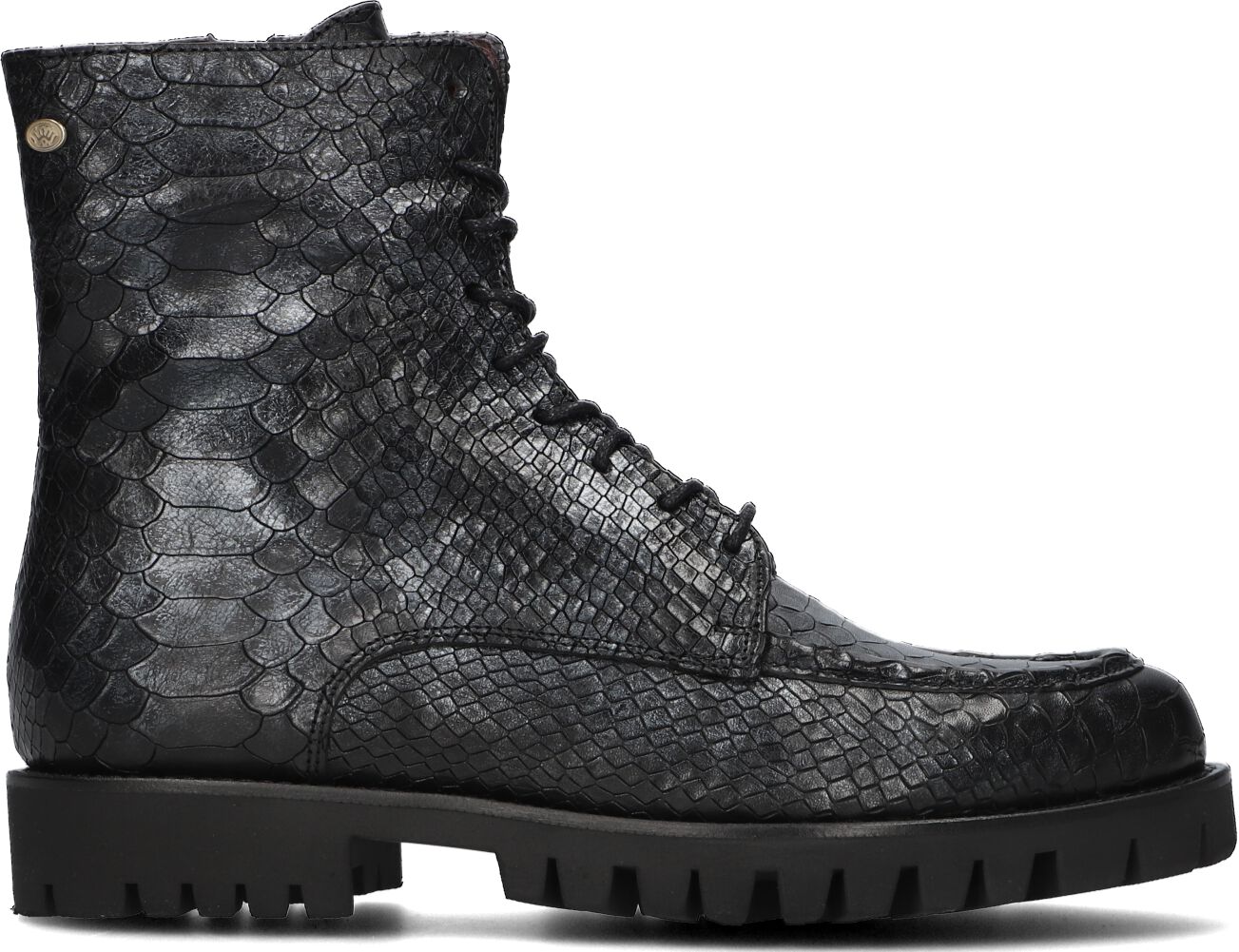 Fred de la Bretoniere Veterboots Dames Minou Derby, Maat: 39, Materiaal: Leer, Kleur: Zwart