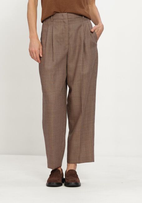 Bruine LUISA CERANO Wijde broek GLENCHECK-TAPERED-PANTS - large