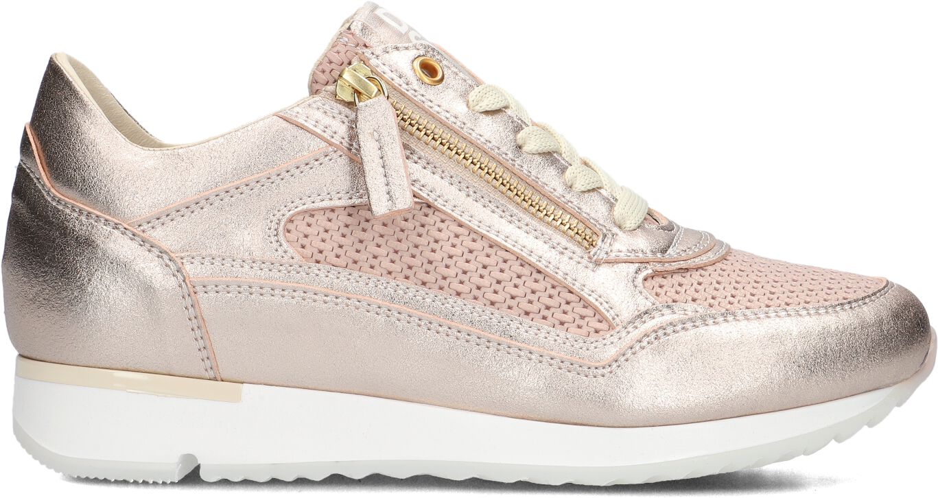 DL Sport Lage Sneakers Dames 6216 Met, Maat: 41, Materiaal: Leer, Kleur: Goud