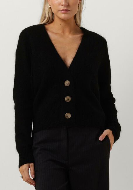 Zwarte SECOND FEMALE Vest BROOKLYN KNIT CARDIGAN - large
