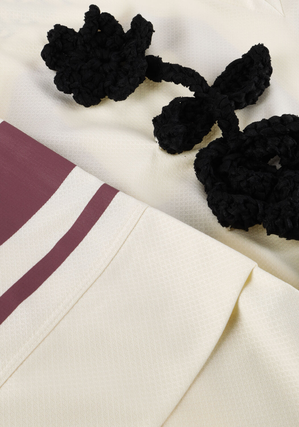 Ecru GANNI Top CYCORA JERSEY OVERSIZED LONG SLEEVE - large