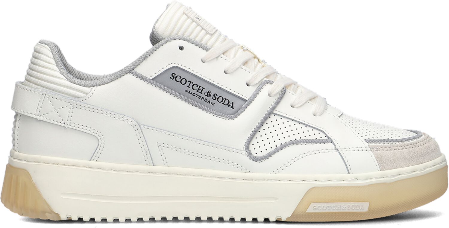 Scotch & Soda Lage Sneakers Heren New Cup, Maat: 42, Materiaal: Leer, Kleur: Wit