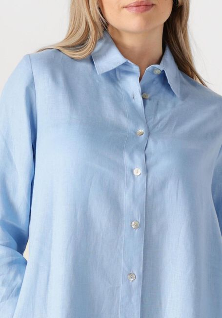 Lichtblauwe RESORT FINEST Midi jurk SHIRT DRESS - large
