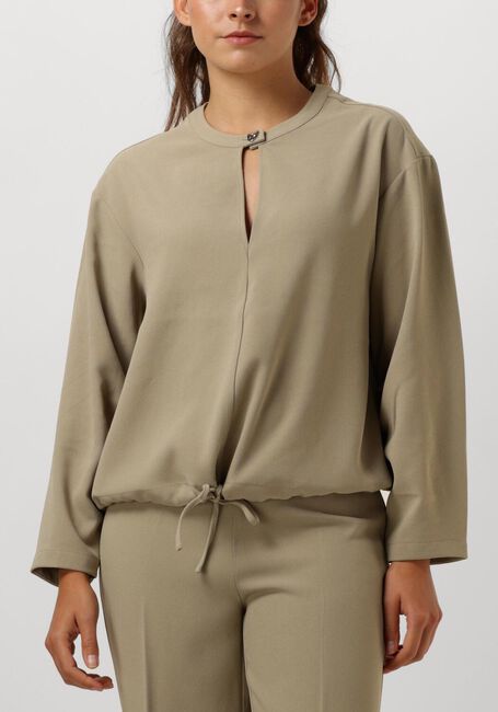 Groene DANTE6 Top THORN DRAWSTRING CORD TOP - large