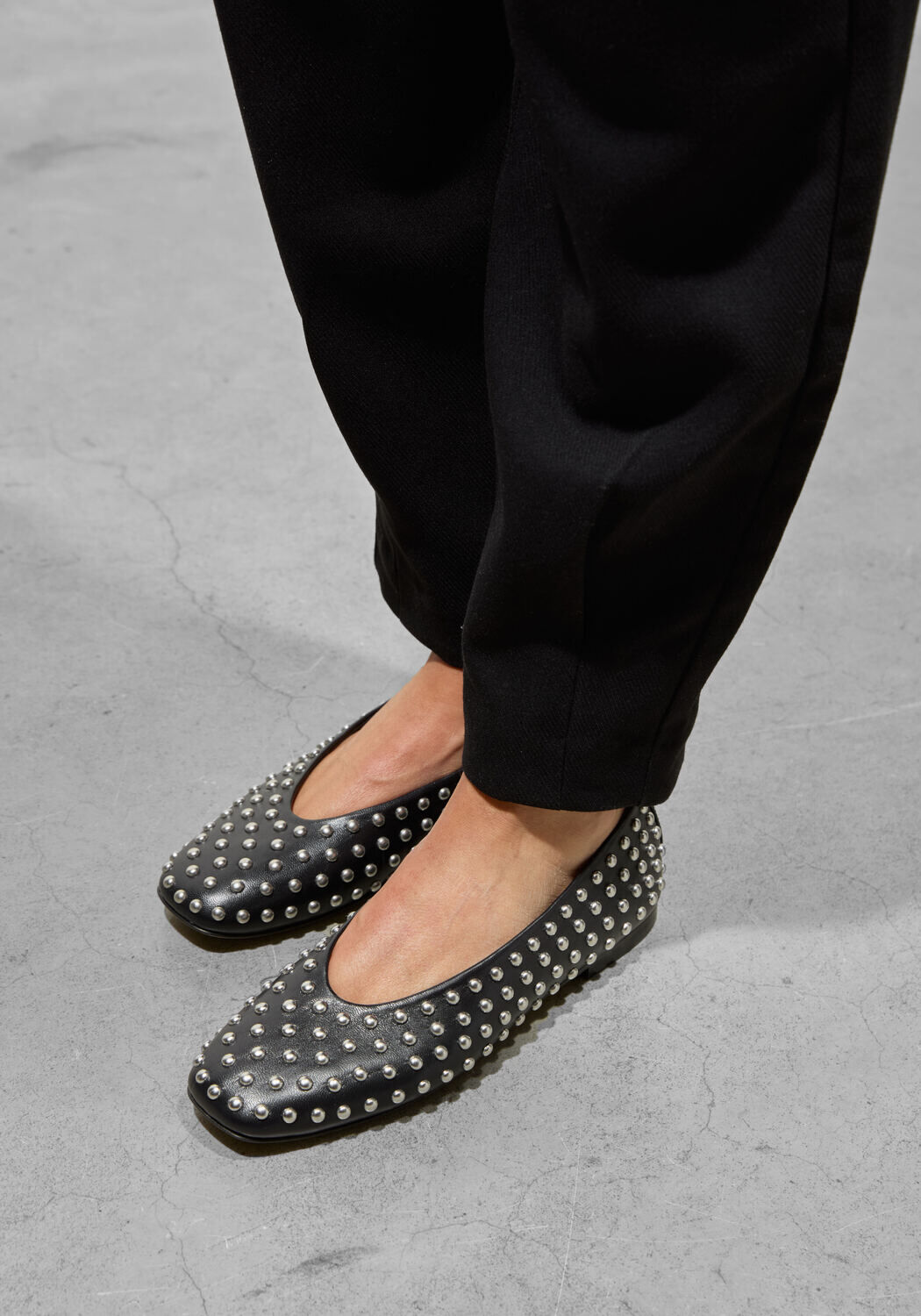 Zwarte ODARE Ballerina's ALBA - large