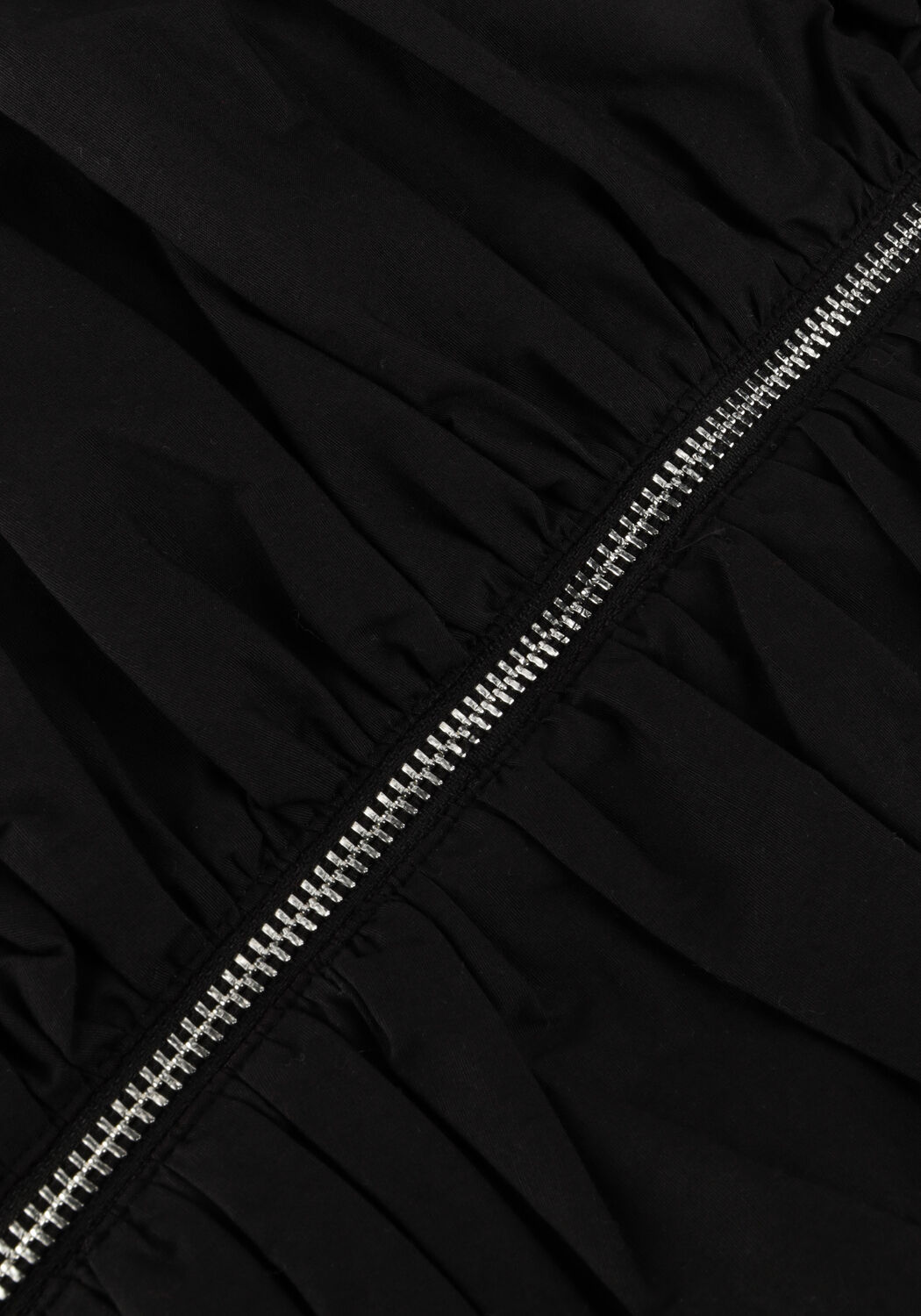 Zwarte GANNI Top STRETCH COTTON RUCHES TOP - large