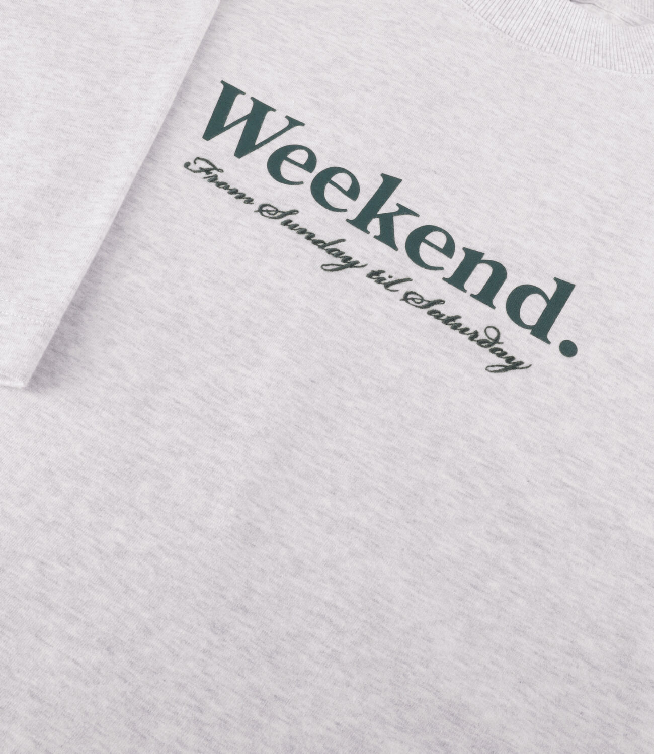 Lichtgrijze POCKIES T-shirt WEEKEND TEE - large