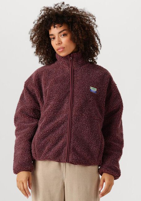 Bordeaux AMERICAN VINTAGE Faux fur jas HOKTOWN WOMAN - large