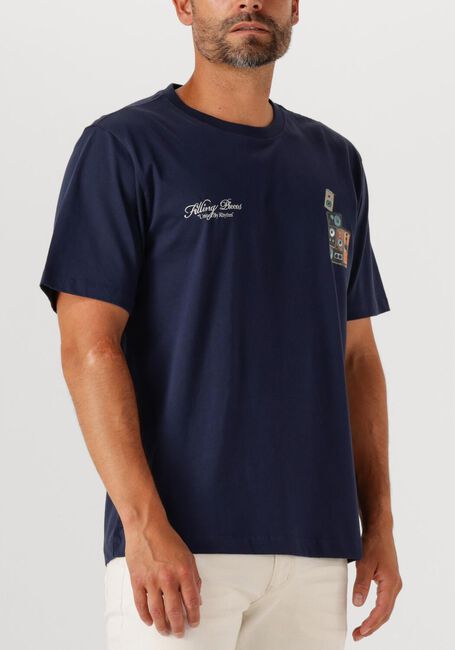 Donkerblauwe FILLING PIECES T-shirt T-SHIRT SPEAKER WALL - large