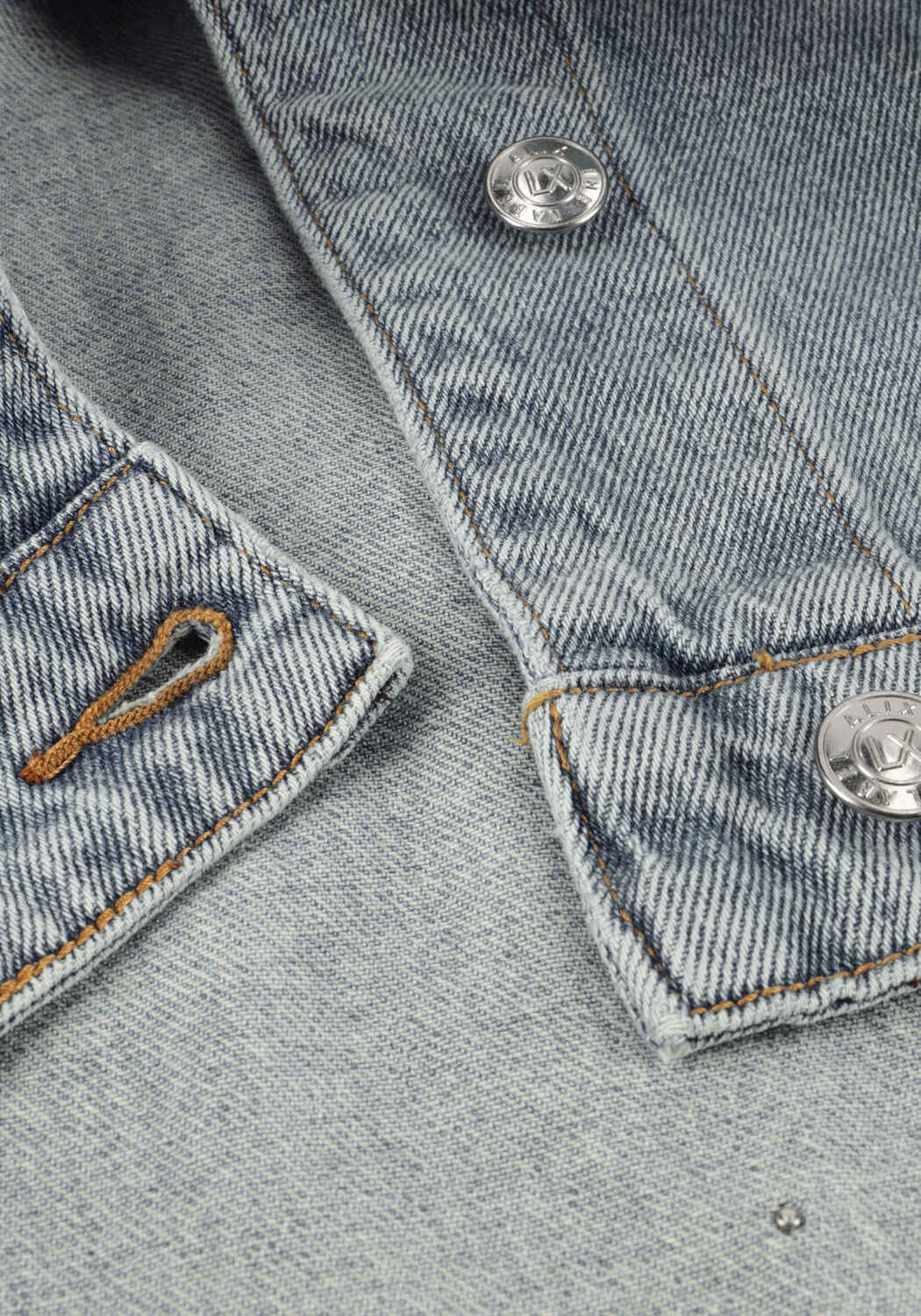 Blauwe ALIX THE LABEL Spijkerjas LADIES WOVEN EMBELLISHED DENIM JACKET - large