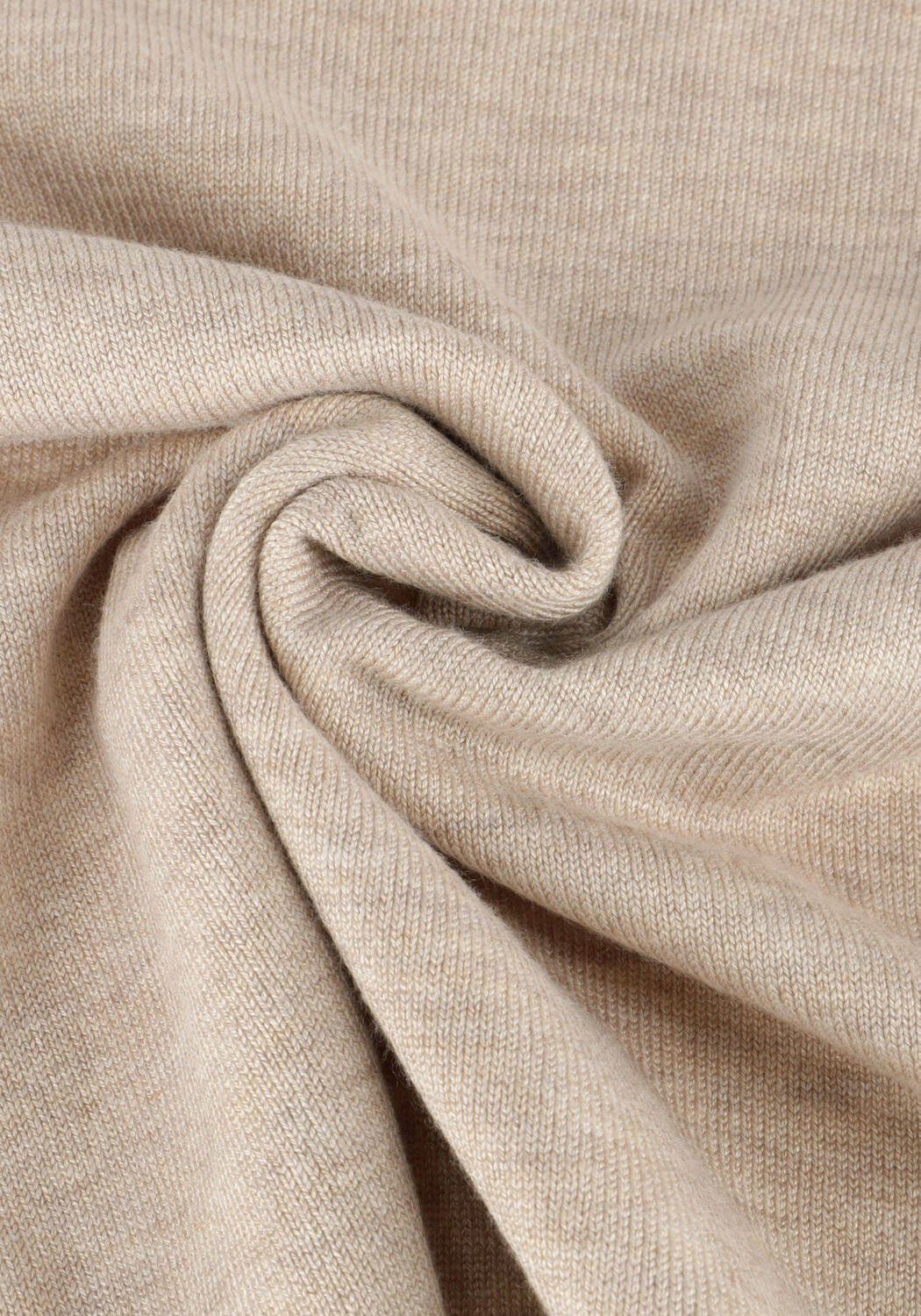 Beige SUMMUM Trui ROUND NECK SWEATER SOFT VISCOSE POLYAMIDE KNIT - large