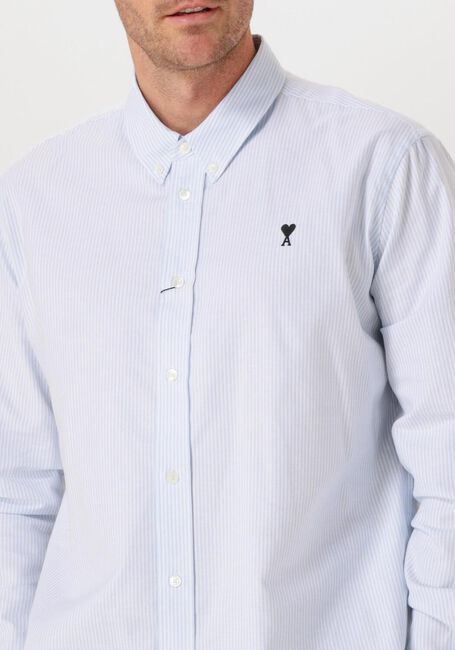 Blauwe AMI PARIS Casual overhemd CLASSIC FIT SHIRT - large