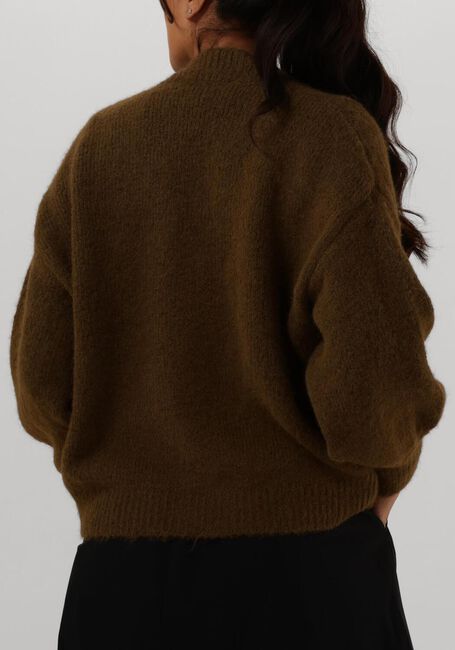 Groene SUMMUM Vest PUFF SLEEVE CARDIGAN COZY MELANGE KNIT - large