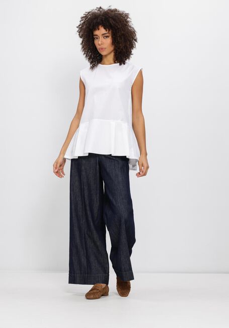 Donkerblauwe MAX MARA Wijde broek DENIM TROUSER - large