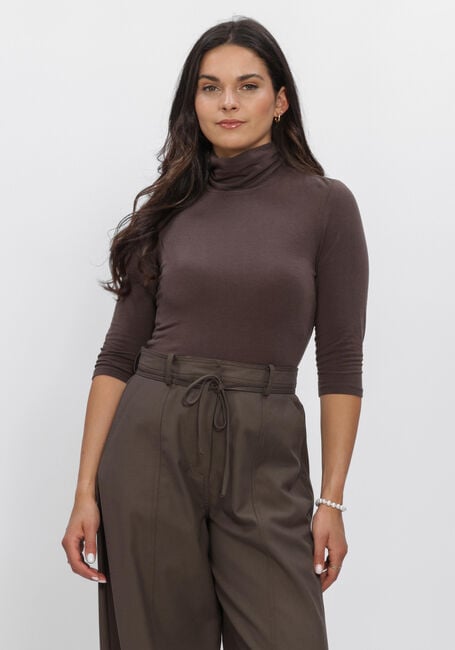 Bruine SECOND FEMALE Tops & T-shirts MATIMA T-NECK - large