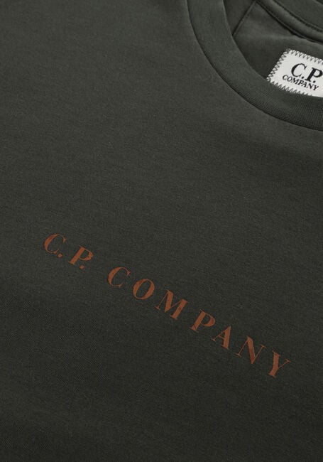 Donkergroene CP COMPANY T-shirt T SHIRTS SHORT SLEEVE IN JERSEY 30/1 - large