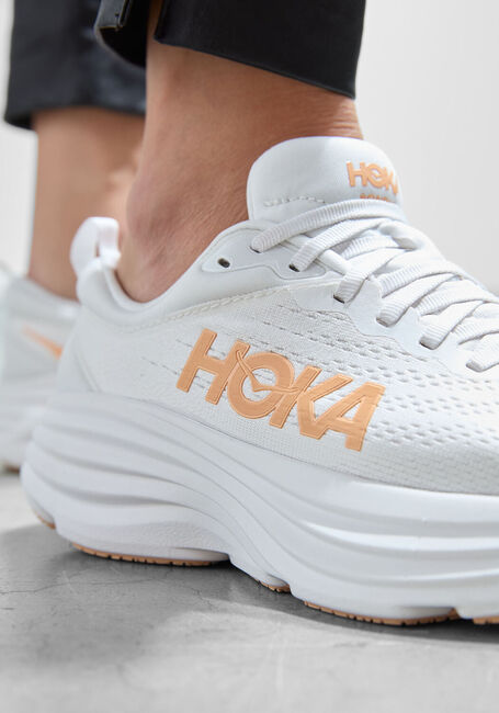 witte hoka sneakers bondi - Main Image