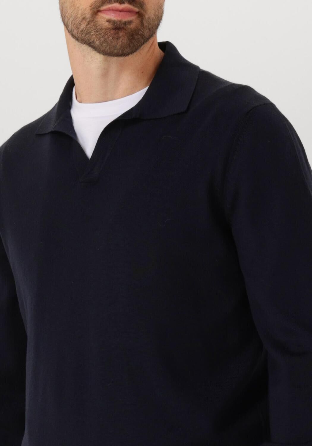 Donkerblauwe GRAN SASSO Trui TENNIS L SLV SKIPPER - large