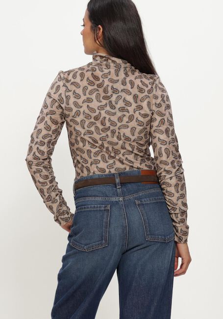Beige LUISA CERANO Top TURTLENECK-SHIRT MIT PRINT - large
