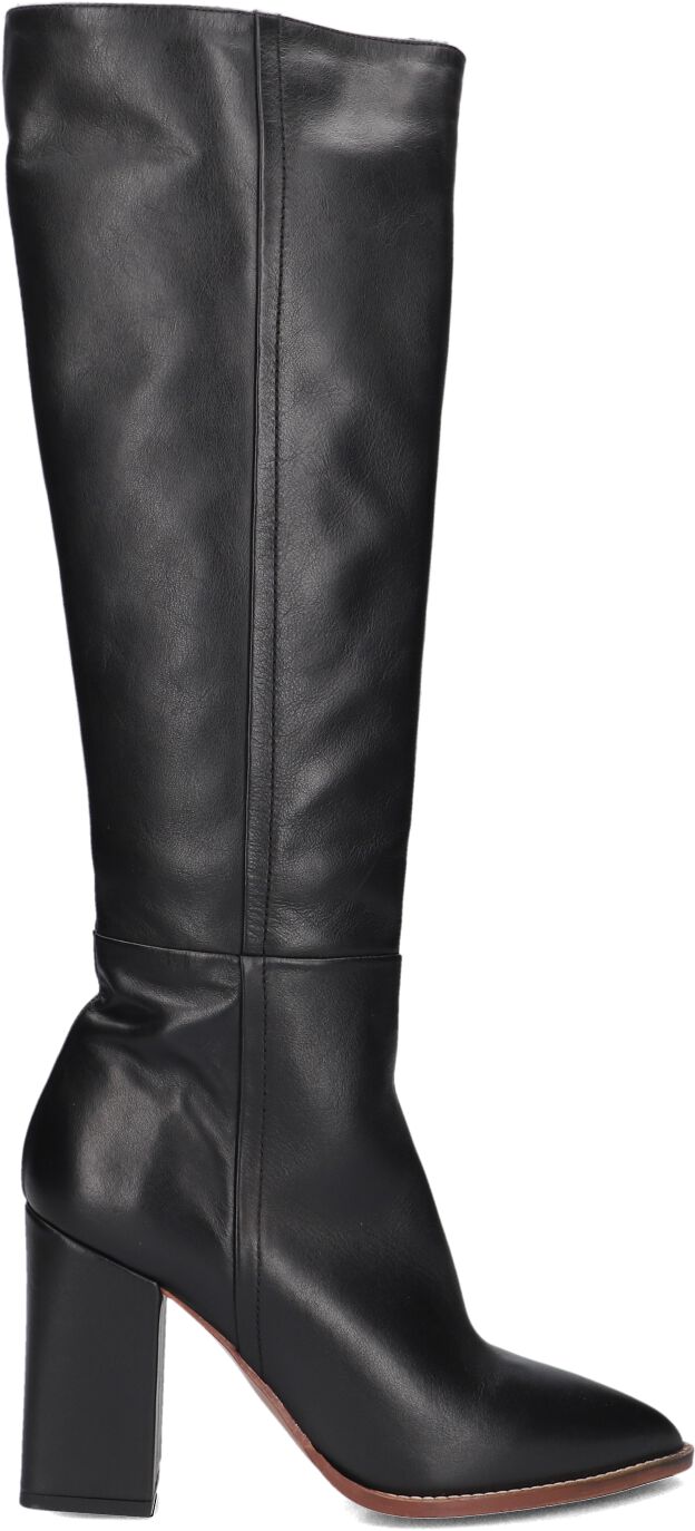 Lina Locchi Hoge Laarzen Dames 46994 1, Maat: 36, Materiaal: Leer, Kleur: Zwart