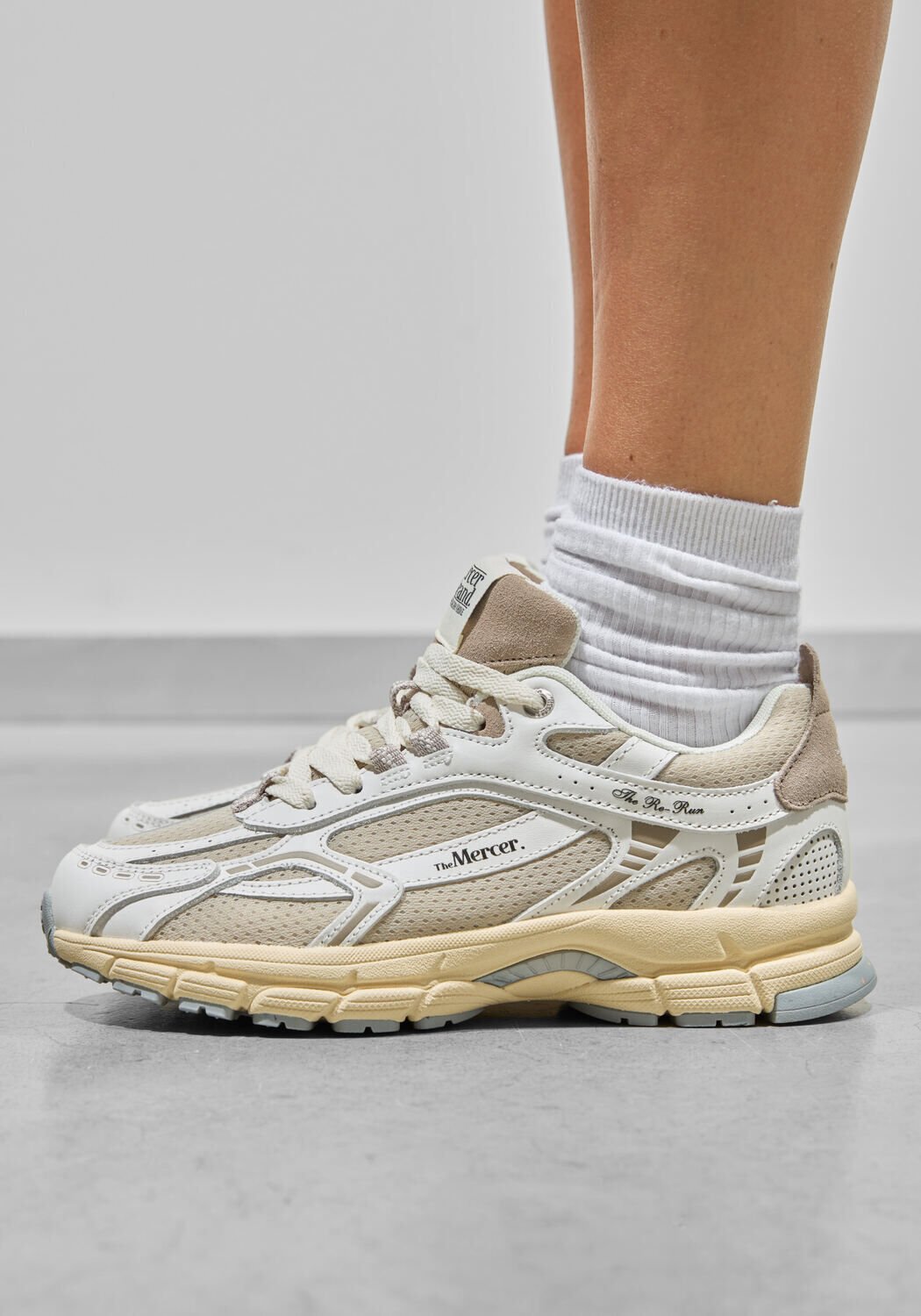 Witte MERCER AMSTERDAM Lage sneakers THE RE-RUN VINTAGE - medium