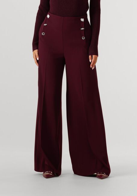Paarse CAROLINE BISS Wijde broek 4573 - large
