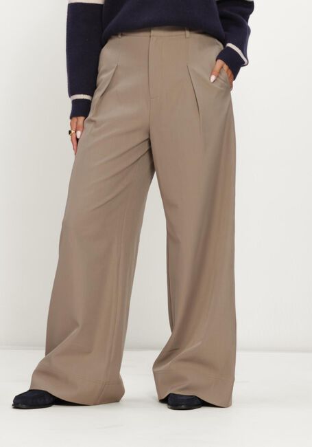 Beige CO'COUTURE Wijde broek LUNACC PLEAT PANT - large