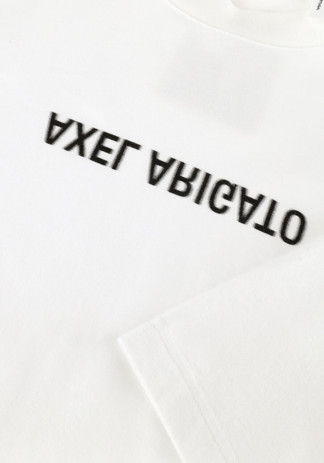 Witte AXEL ARIGATO T-shirt DISTORT WASHED T-SHIRT - large
