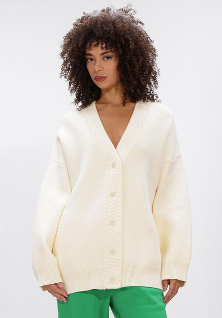 Ecru ALIX THE LABEL Vest LADIES KNITTED HEAVY CARDIGAN - large