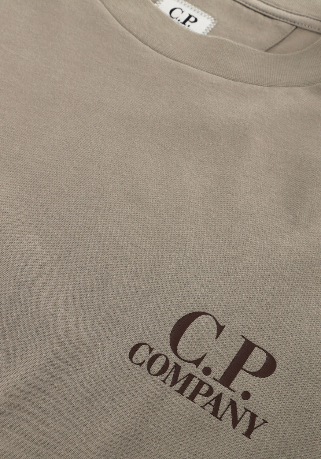 Khaki CP COMPANY T-shirt T SHIRTS SHORT SLEEVE IN JERSEY 30/1 - large