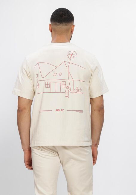 Creme NN.07 T-shirt JETT SS PRINT 30026 - large