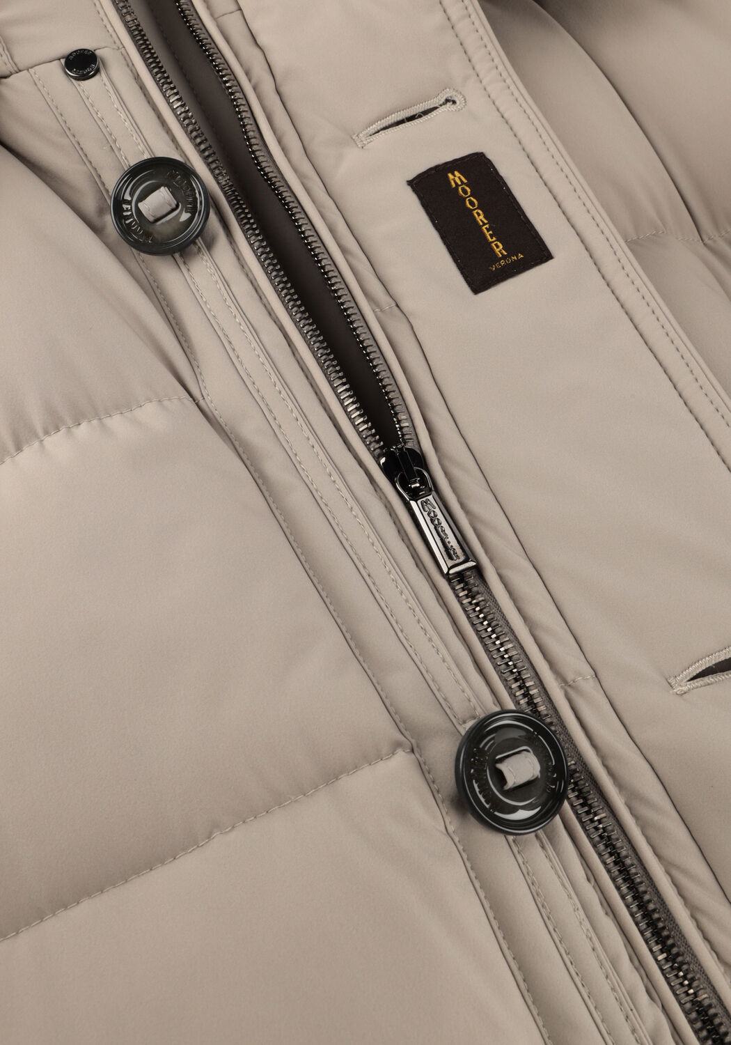 Beige MOORER Gewatteerde jas GORNER KN - large