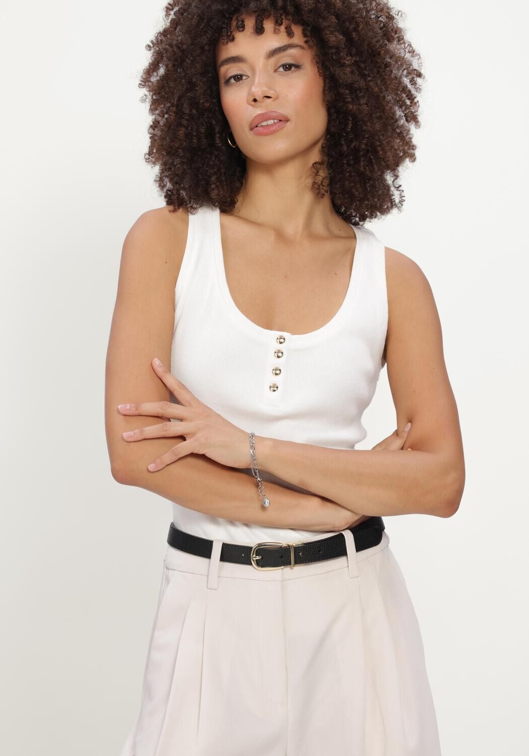 Witte ANINE BING Top ALESSIA TANK TOP - large